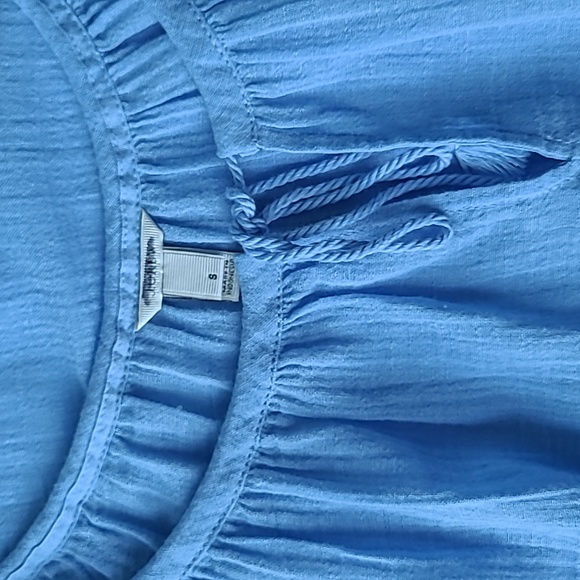 J.Crew Gauzy Beachy Boho Tunic Top Tassel Tie Front | Size Small | NWOT - Picture 3 of 6